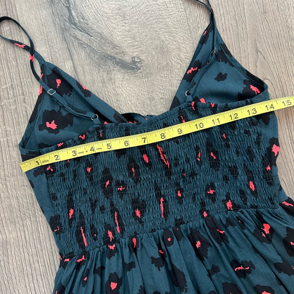Ecowish leopard tie front dress - small - Picture 4 of 9